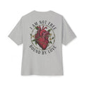Oversized boxy graphic t-shirt anatomical heart I Am Not Free Bound by Love RollaRoyal
