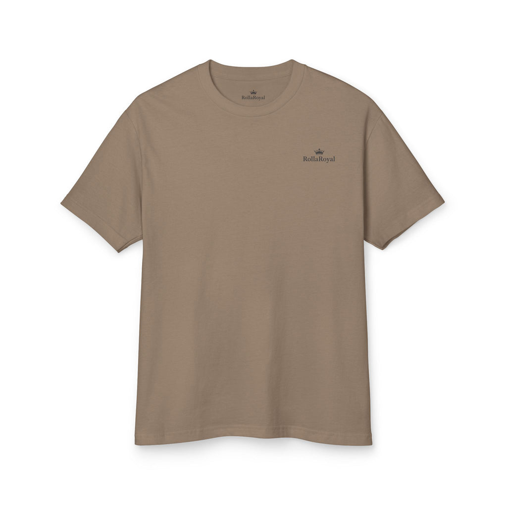 Premium heavyweight cotton shirt by RollaRoyal with soft, vintage-inspired finish